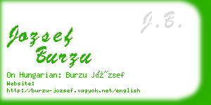 jozsef burzu business card